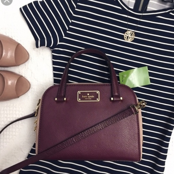 kate spade Handbags - Kate Spade Mini Felix Leather & Suede Satchel